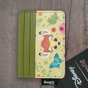 NEW Loungefly Disney Bambi Floral Portrait Cardholder with Butterfly
